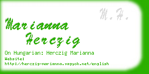 marianna herczig business card